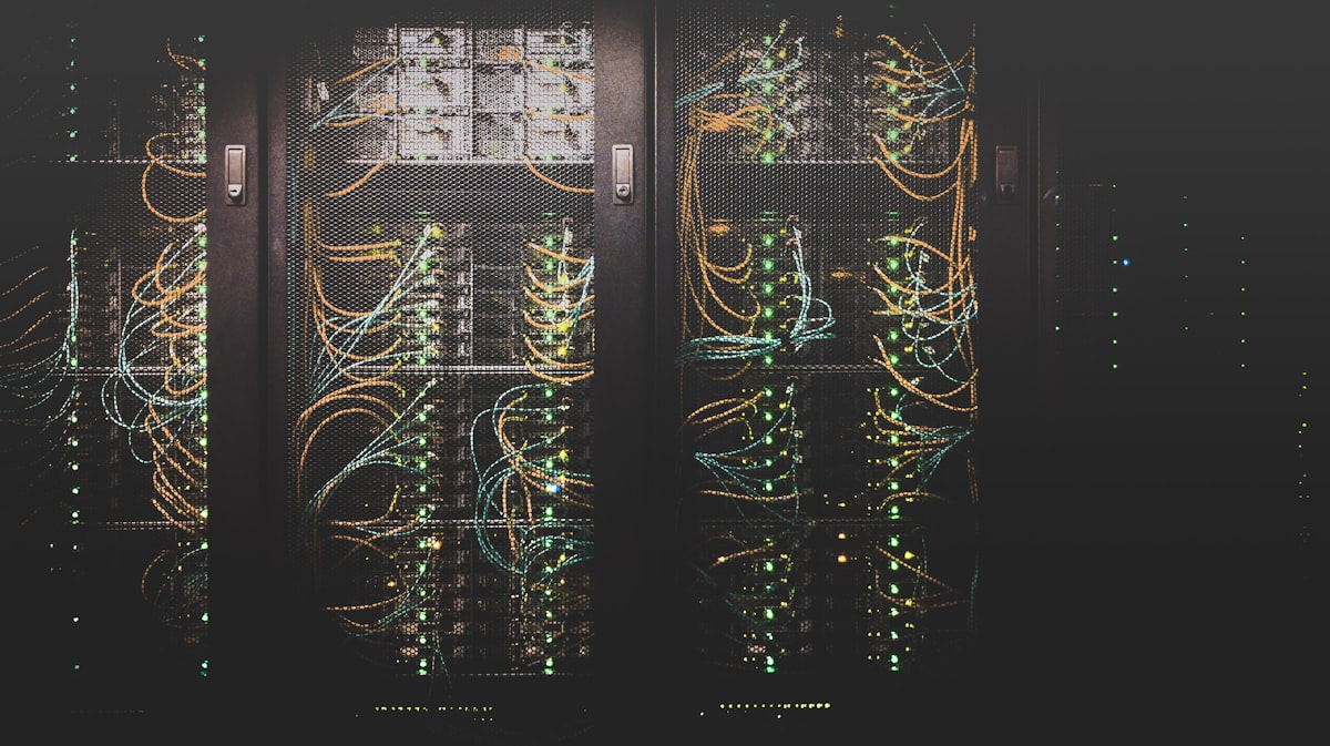 Server room representing server-side rendering and AI crawler visibility